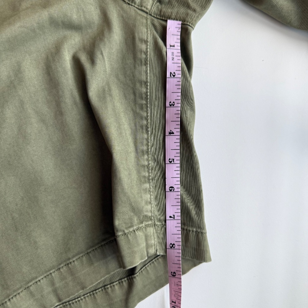 *AG Adriano Goldschmied Mens Wanderer Olive Green Slim Trouser Shorts 33R - Picture 14 of 14